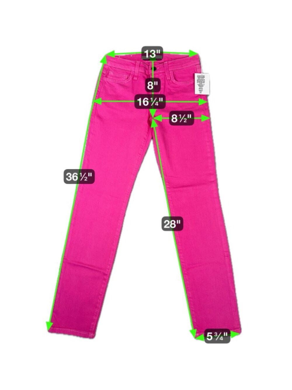 Joes Jeans Straight Ankle Pink Glo Junior Womens W25 Office Casual Retro - Picture 2 of 12